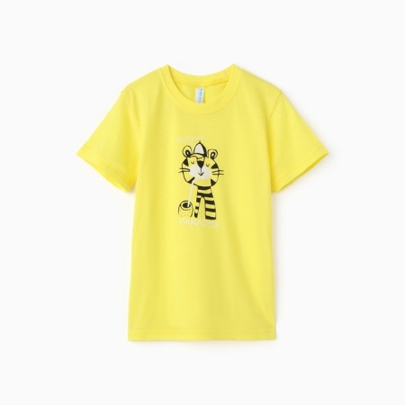 T -shirt for a boy, yellow color, height 122 cm