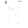 STL LUCE Sus. SL874.503.01. GoCce. 1x40 watts, e27, 14x14 cm, white color