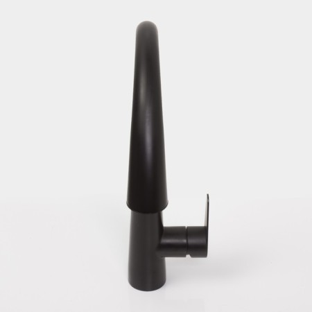 Kitchen mixer Wasserkraft A8667, single -leaf, sliding spout, black-3