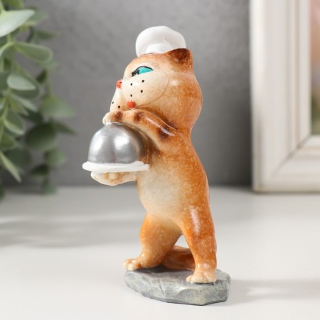 Souvenir Polystone Lac "cat chef" 6x5.5x10.5 cm-3