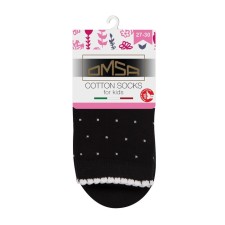 Носки детские OMSA kids Calzino 22P31 в горошек Nero, размер 23-26
