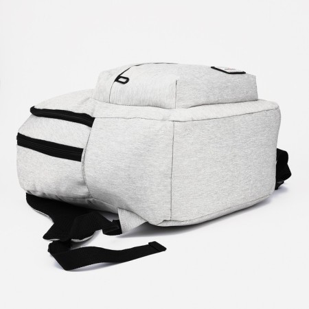 School backpack from lightning textiles, Fulldorn, 4 pockets, color gray color-4