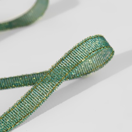 Brocade tape, 6 mm, 23 ± 1 m, green color-1