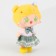 Soft toy "doll" with a hairpin, 25 cm, yellow color