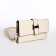Bag-clate on magnet, long belt, white color