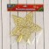 Tip "star" patterned, 18.5x19 cm, gold