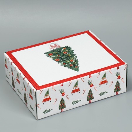 Folding box "heat and comfort", 27 x 21 x 9 cm, new year-3