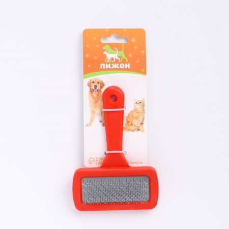 Pucrheck "Simple" with drops, with a plastic handle of 9.2 x 13.2 cm, red-4