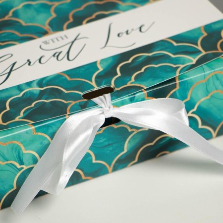 Gift folding box, packaging, “texture”, 20 x 18 x 5 cm-1