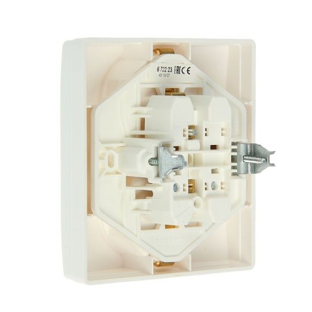 LEGRAND ETIKA 672223, 16 A, double, hidden, with salary, white-1
