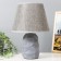 Briana table lamp E14 40W gray 22.5x22.5x35 cm Risalux