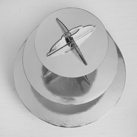 Curlery stand "Tenderness", silver color-1
