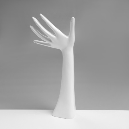 Stand for jewelry "Hand", 12 × 6 × 31.5 cm, white color-3