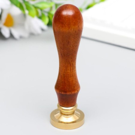 Printing for wax with a wooden handle "Butterfly 3D" 9x2.5x2.5 cm-2