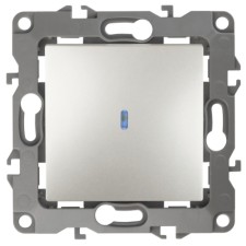 Backlight switch, 10AX 250V, IP20, era12, mother of pearl