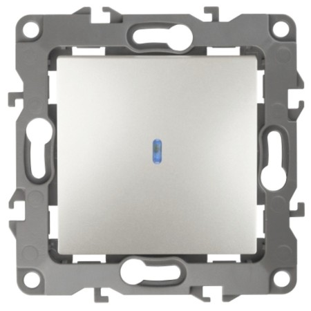 Backlight switch, 10AX 250V, IP20, era12, mother of pearl