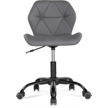 Computer chair Wald Metal/Eco -leather, black/gray 47x54x70 cm-2