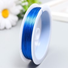 Biser wire d 0.3 mm, blue steering wheel. 50 m