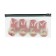 Deer boots, set 4 pcs, size s, red