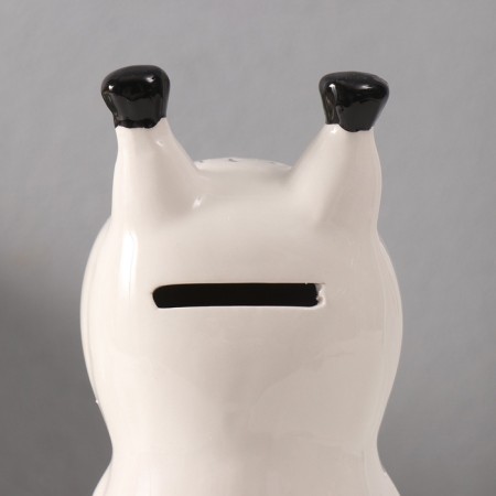 Piggy bank Ceramics "White Squirrel" 17.2x7.8x19.5 cm-4