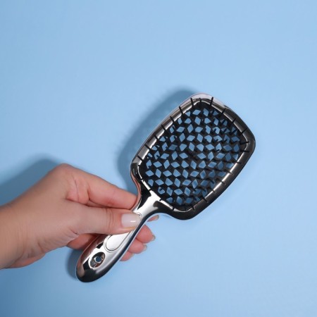 The comb massage, wide, ventilated, with galvanic coating, 8.5 × 20.5 cm, PVC box, color mix-8