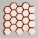 Self -adhesive panel 30*30cm mosaic honeycomb, bright