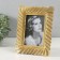 Photo frame Polystone 10x15 cm "Lesse spiral" gold 22x17 cm