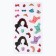 A keychain for keys with stickers in the set "Princess", 3.6 x 10.3 cm