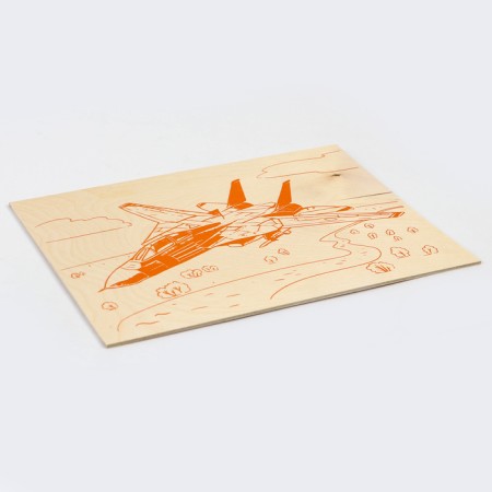 Fundamentals for burning "Fighter" 30x21 cm-2