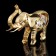 Souvenir "Elephant", 6 × 2.7 × 5 cm, with crystals