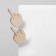 Earrings "disagreement" color gold