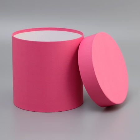 Pink hat box, 18 x 18 cm-1