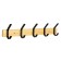 Hangers with five hooks Cappio VC107, black color