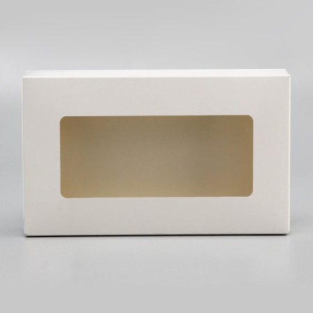 Container for removal, with a window, white, 20 x 12 x 4 cm-1