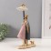 Polystone souvenir "steam on a bench with a cloud and sun" pink-blue 6x16x30 cm