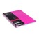 A4 notebook, 96 sheets in a cage on the crest Line Neon, plastic cover, matte lamination, 4 color separator, pink