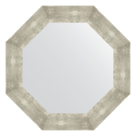 Mirror in the baguette frame, aluminum 90 mm, 66.6x66.6 cm