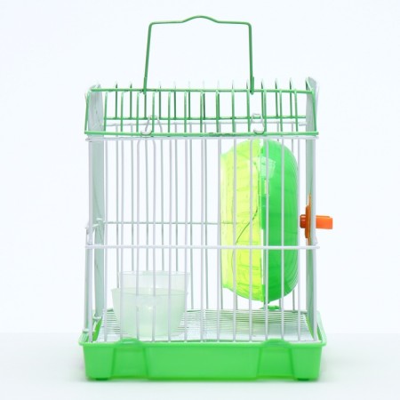 A cage for rodents equipped RT-2Q, 22 x 16 x 20 cm, green (packing 30 pcs)-2