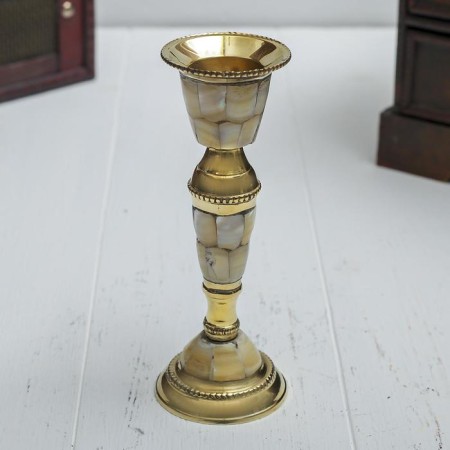 Summary for 1 candle "Royal chic" with mother -of -pearl 13 cm-1