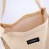 Shopper without fastening, beige color