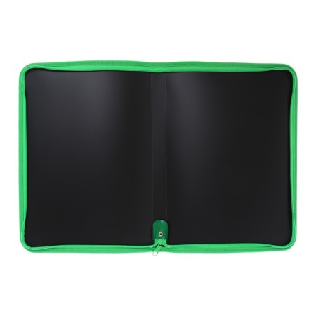 Plastic folder A4, 325 x 230 x 25 mm, lightning around, calligrata "office", PM-A4-11, 0.5 mm, color, texture "sand", black black/green-2