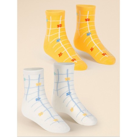 Nosk children, size 20-22, yellow, milk, 2 pcs