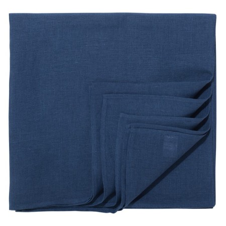 Blue -flax tablecloth Essential, size 170x170 cm-2