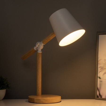 Table lamp "Relis" E14 40W white 15x15x44 cm Risalux-1