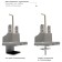 Robular bracket for 2 LED/LCD monitors ARM Media LCD-T36