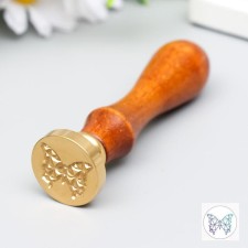 Printing for wax with a wooden handle 