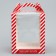 Folding box for a small cake "New Year's gift", 15 x 15 x 18 cm, New Year