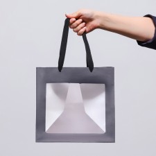 Gift package, craft, with a window, 