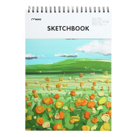Sketchbook for pastel "Fields", 30 sheets, 25 x 35 cm, Utetskaya cover, 130 g/m2, mix-3