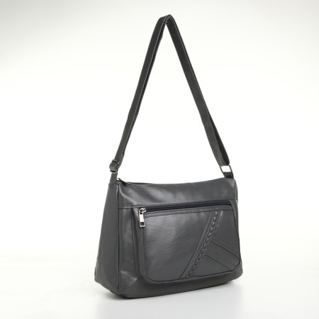 Women's bag with lightning, gray color-2